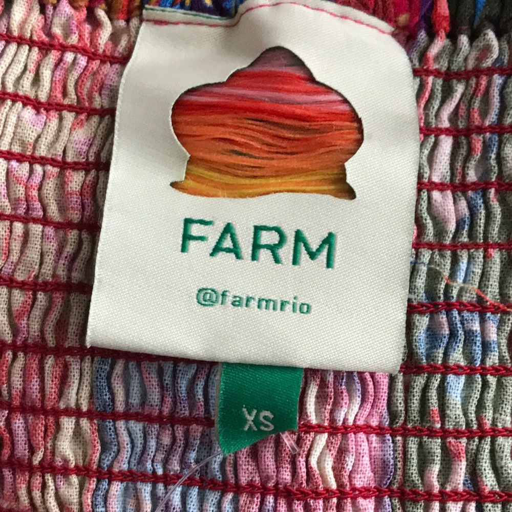 FARM Rio colorful bandana mini dress XS - Picture 16 of 16